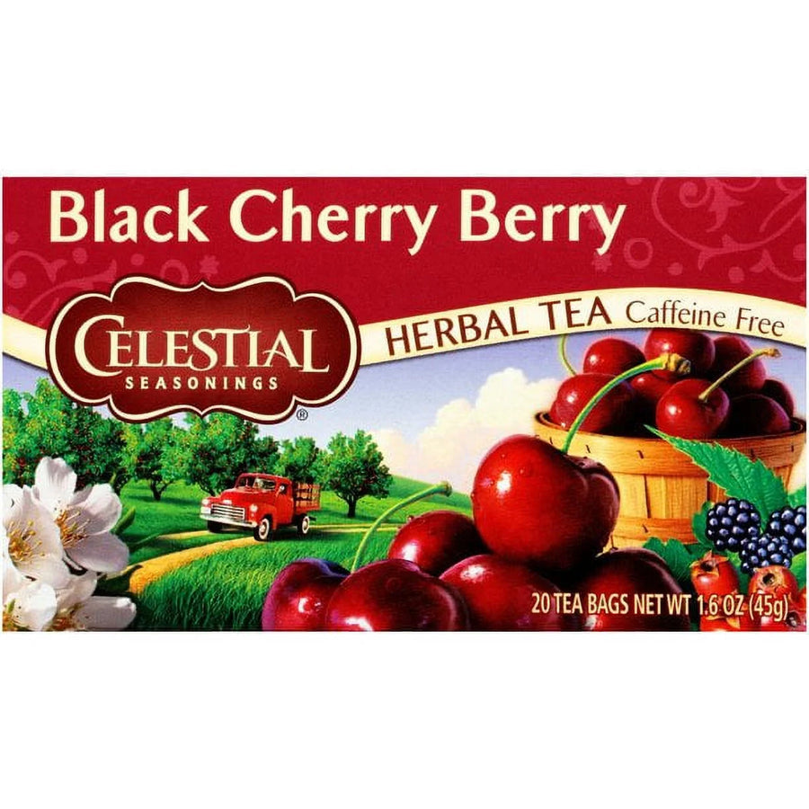 Celestial Seasonings Black Cherry Berry Tea.