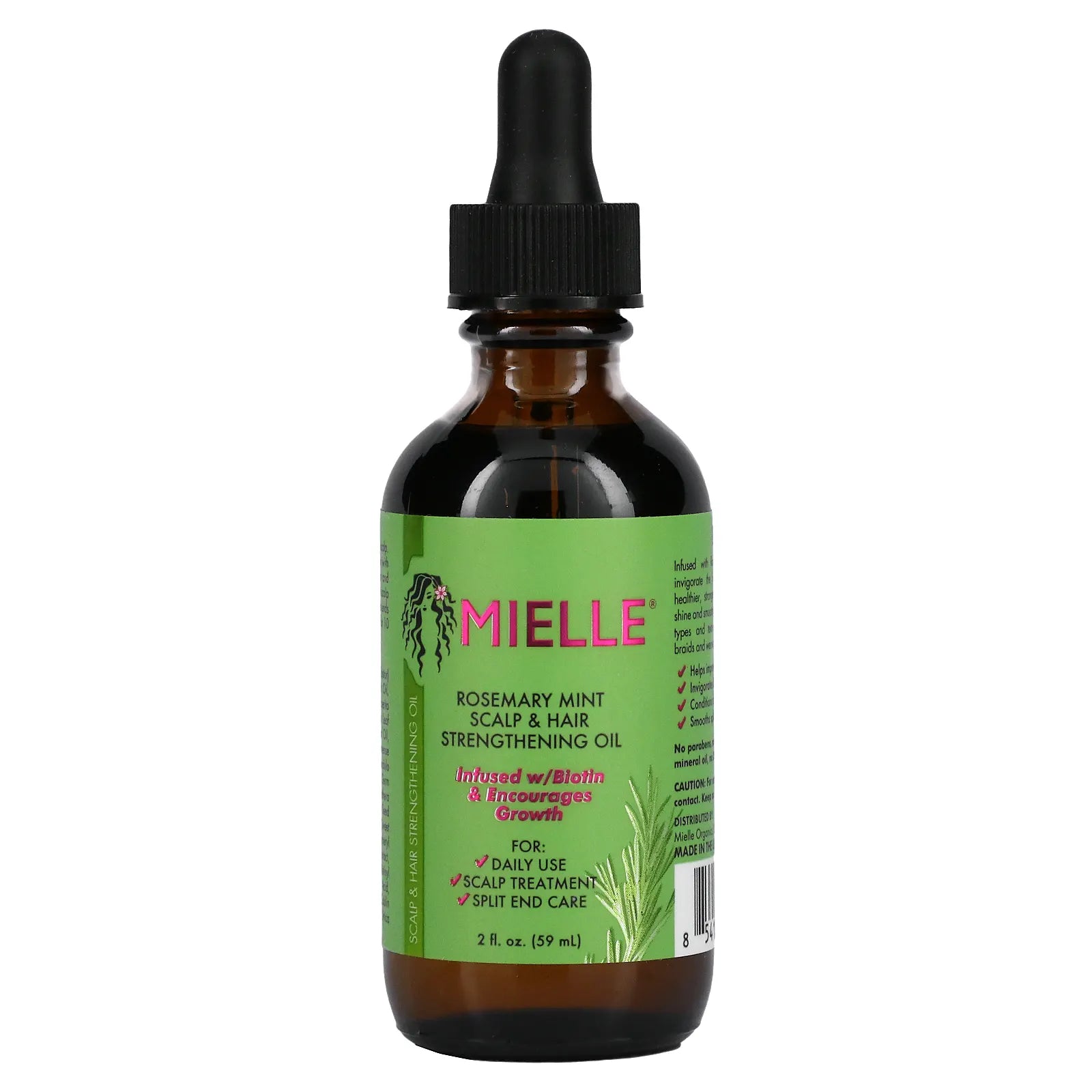 Mielle Scalp & Hair Strengthening Oil, Rosemary Mint