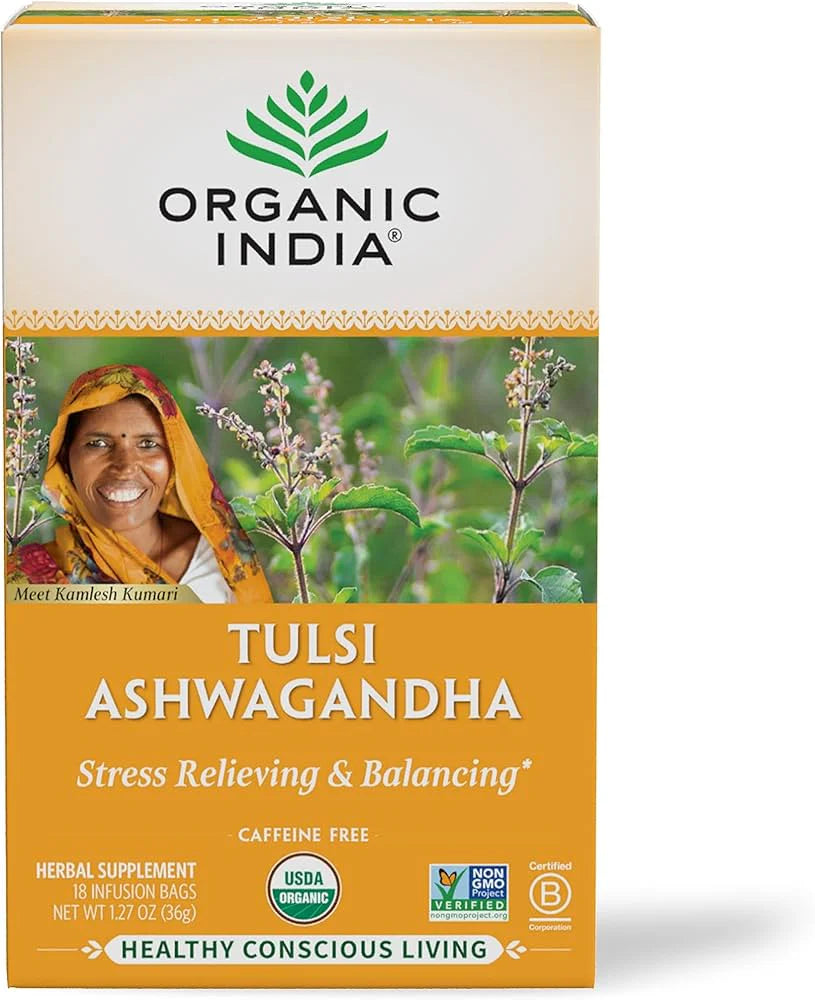 Organic India™ شاي اشواجندا