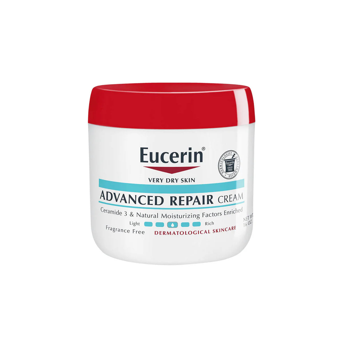 Eucerin Advanced Repair Body Cream for Very Dry Skin, Fragrance Free