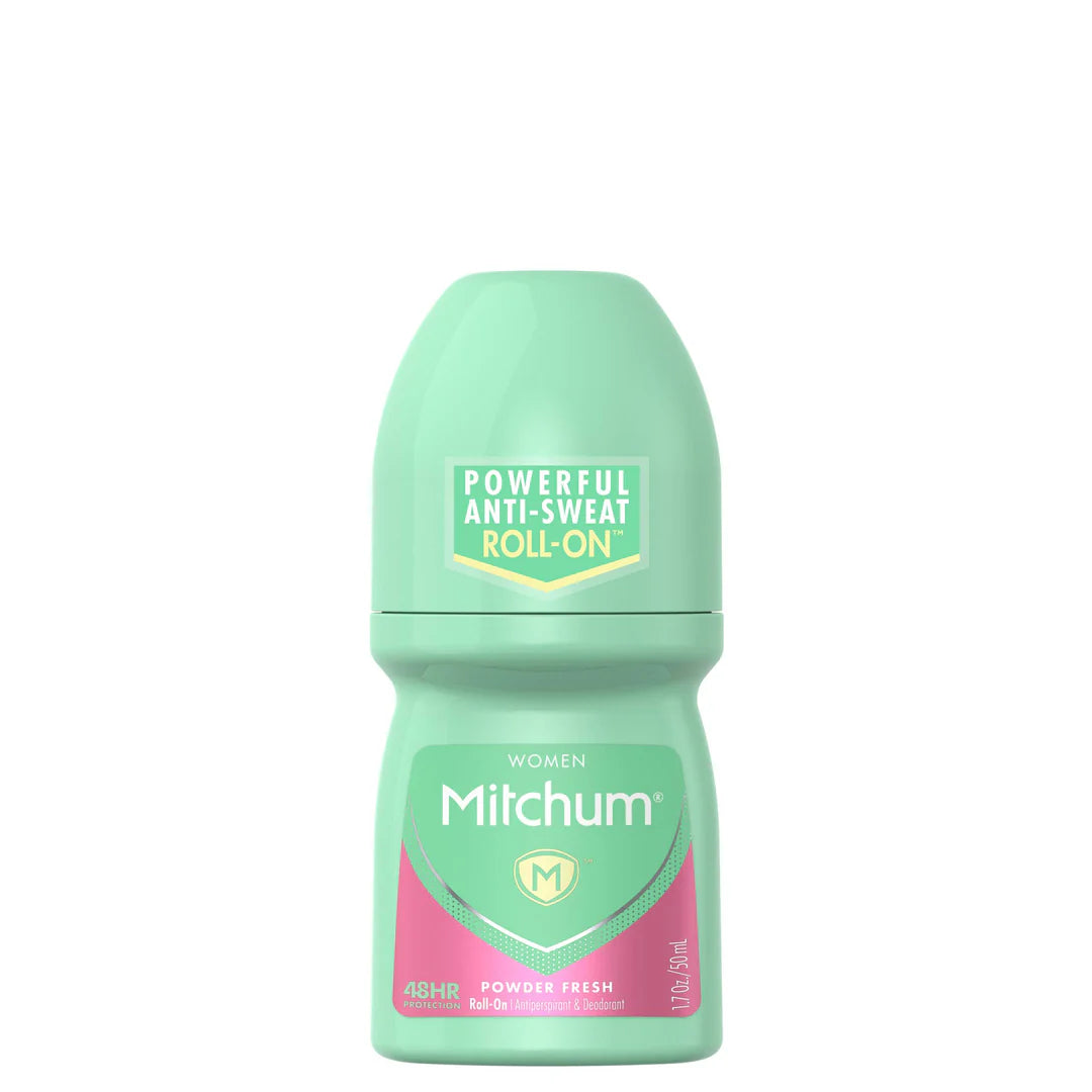 Mitchum Women Roll-On Antiperspirant Deodorant, Powder Fresh