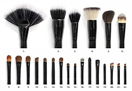 22 PIECE MAKEUP BRUSH SET